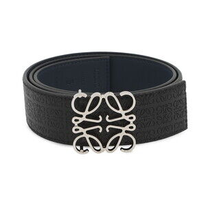 Loewe belt, Repeat Anagram, reversible, size 85, black.
